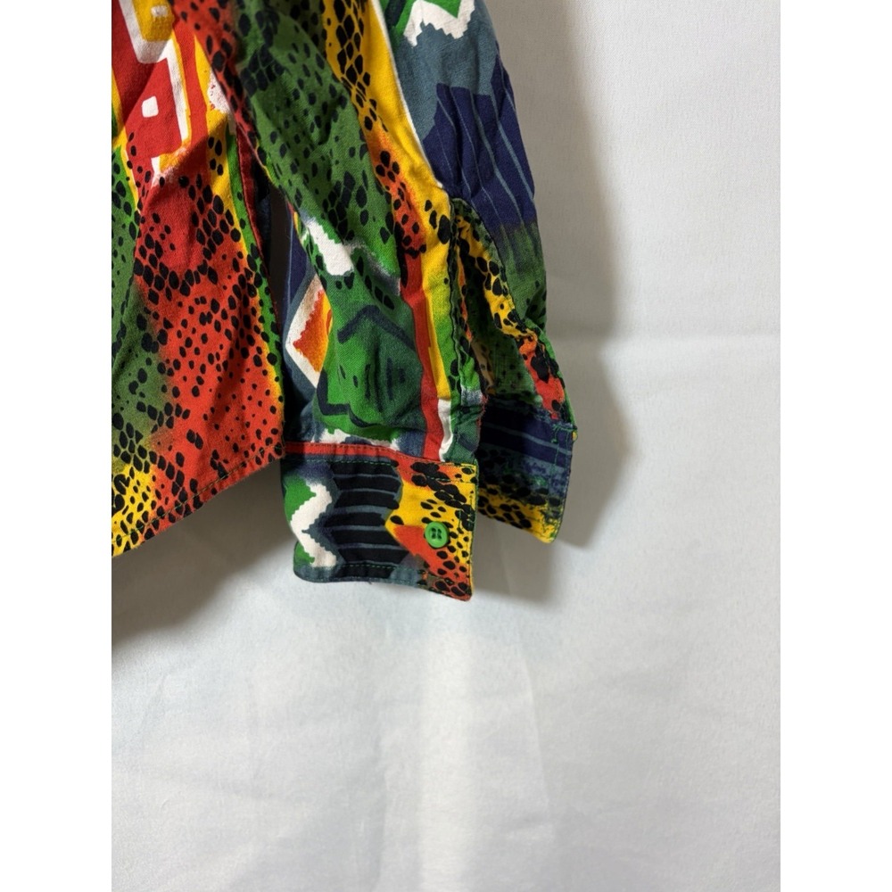 Vintage Mens Wrangler Size S Shirt Southwestern Aztec Brushpopper Print Rodeo - Picture 6 of 13